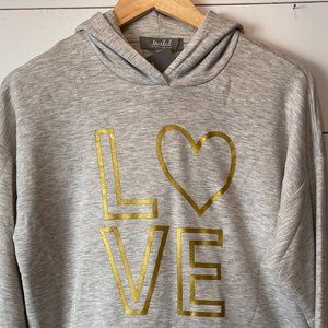 Marled Reunited Clothing Love Hoodie Medium